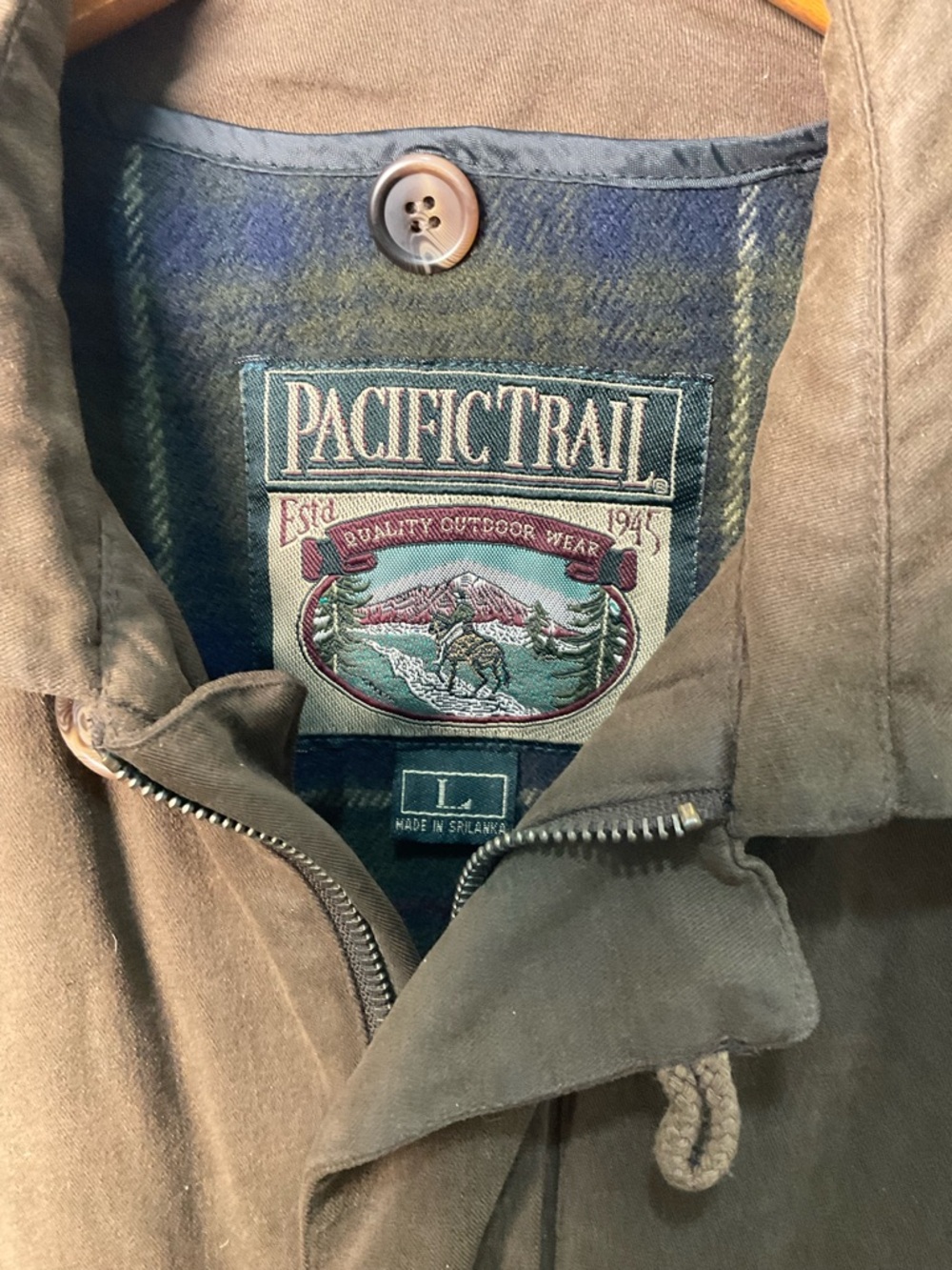 Pacific Trail Olive Brown Hooded Field Jacket - Picture 2 of 7